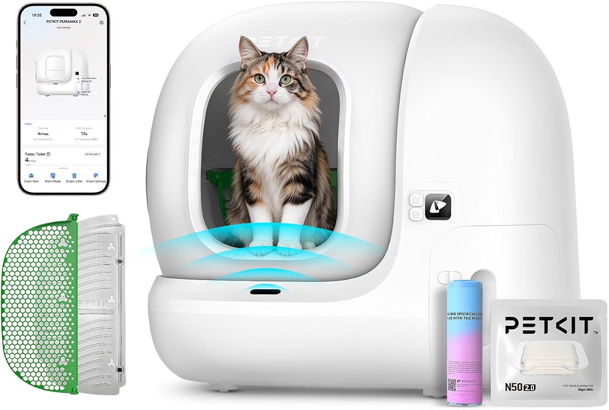 Litière automatique autonettoyante pour chat