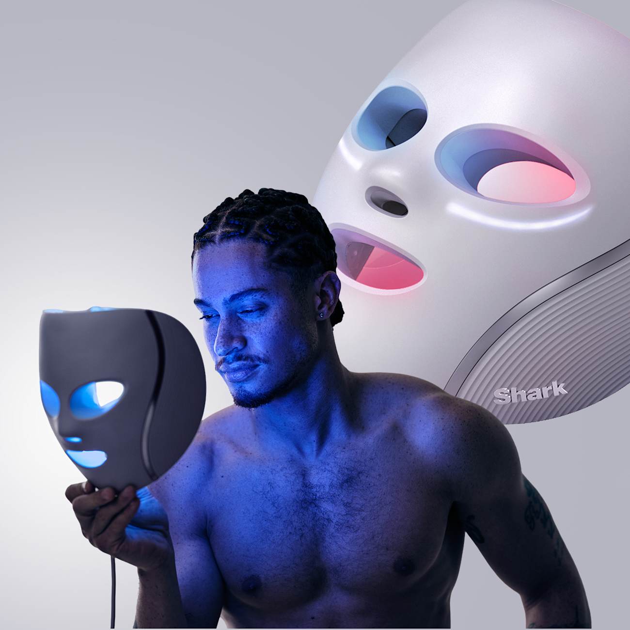 Lumière LED bleue anti-acné du masque CryoGlow