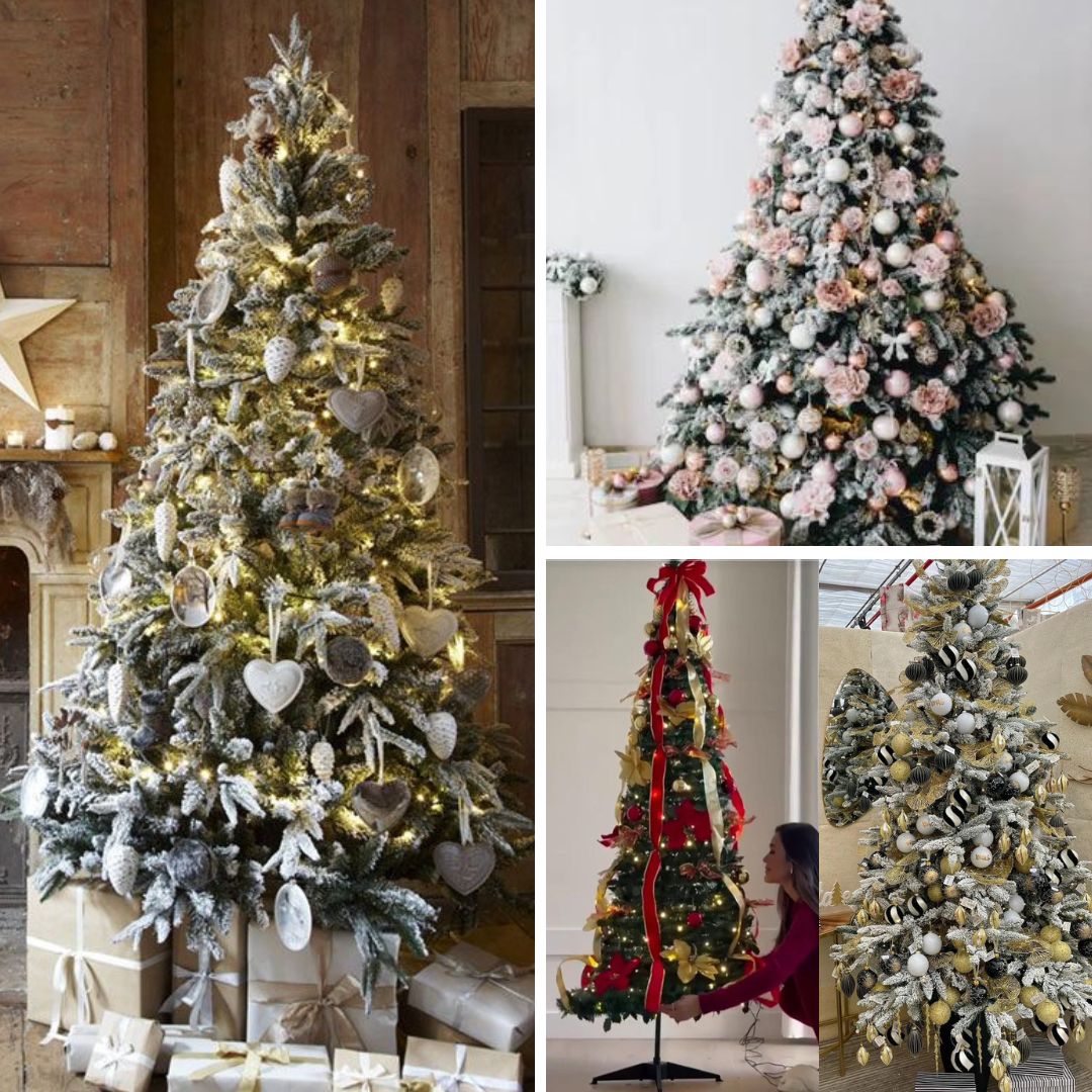 Les quatre coloris du sapin prêt en 1 minute